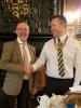 Outgoing President John invests new President Gareth